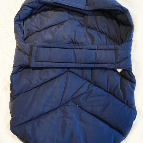 Lands' End Dog Puffer Dog Vest Navy Euc Lands End Size Ml Poshmark